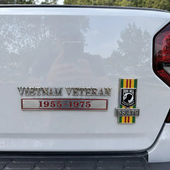 πΊπΈ Vietnam Veteran 1955β1975 Memorial Car Emblem Metal Badge